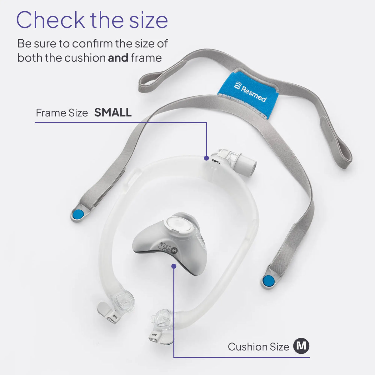 ResMed AirTouch F30i Clear Full Face CPAP Mask